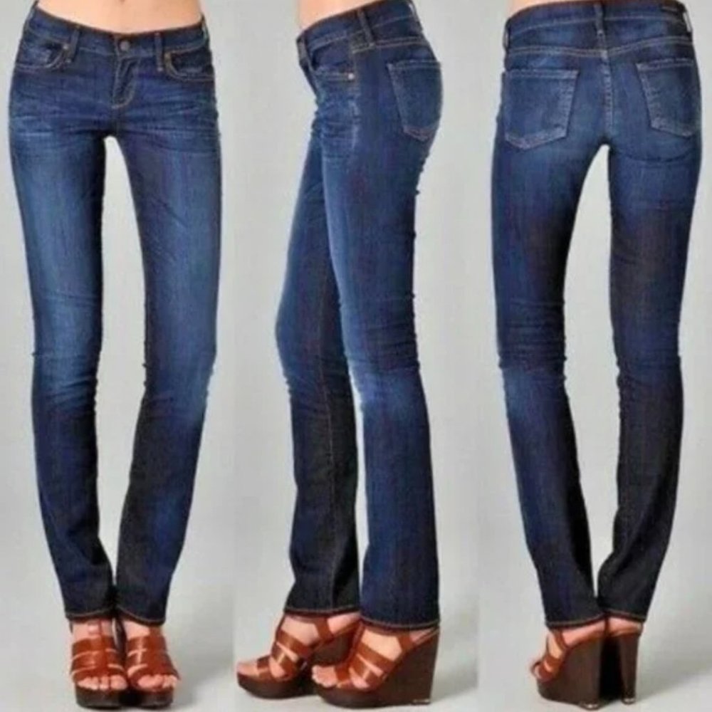 CITIZENS OF HUMANITY AVA LOW RISE STRAIGHT LEG DENIM JEANS SIZE 25